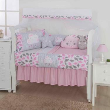 Imagem de Kit de berco masculino e feminino nuvem de amor principe e princesa co