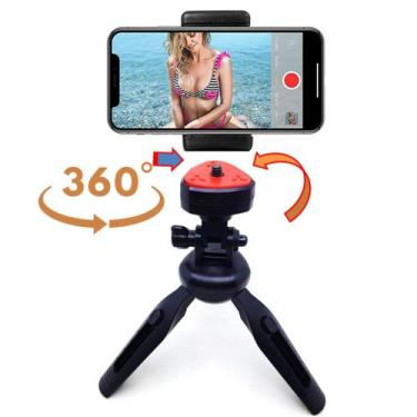 Imagem de Suporte Tripé Para Celular Anel de LED Comeras Fotografia Ajustável 22