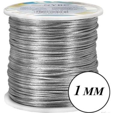 Imagem de Rolo de 100 Metros cordão fio de cetim r de rato linha pulseira macram