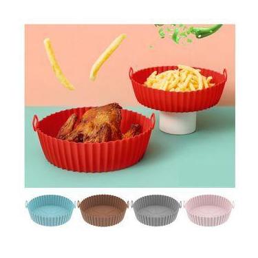 Imagem de Forma Silicone Flexível para Fritadeira Air Fryer Forno - kings ferrag