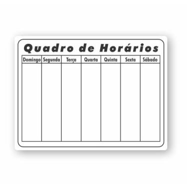 Imagem de Quadro Planejamento Mensal - Planner - Horario 02 - Micro Oficina