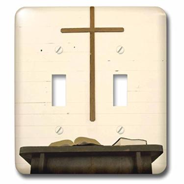 Imagem de 3dRose lsp_94332_2 Tennessee, Igreja, Cruz, Bíblia, pulpit-US43 BJA0006-Jaynes Gallery Interruptor duplo, multicolorido