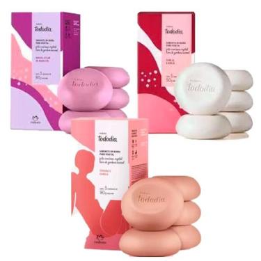 Imagem de Kit Natura Sabonetes Ameixa Flor - Cereja e Avelã - Tâmara e canela (T