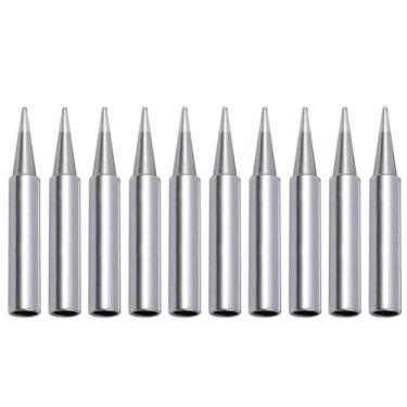 Imagem de SeonFook Kit de pontas de solda de substituição de 10 peças de pontas de ferro de solda 900M-T-B compatível com Hakko, Radio Shack, Atten, Quick, Aoyue, Yihua, Vastar estação de solda, equipamentos de