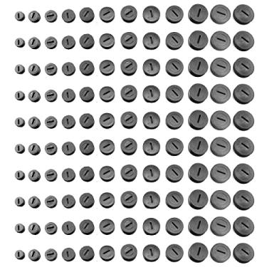 Imagem de Capa de escova de carbono TAODAN 24 peças 12 tamanhos tampas de suporte de escova de carbono de plástico preto com conectores ranhurados para ferramenta elétrica de moedor de martelo, capa de escova