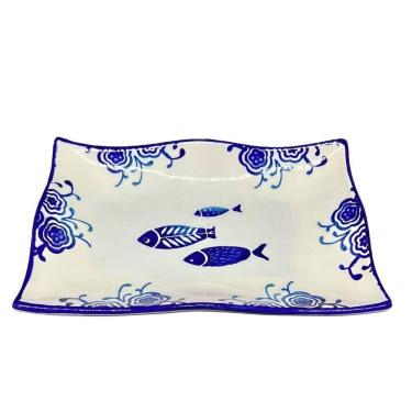 Imagem de Jogo Petisqueiras Bandeja Peixe 6pçs Bowl Travessas Oceano