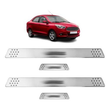 Imagem de Soleira para Porta Lateral Tuning Esportiva para carros 4 Portas (ABS)