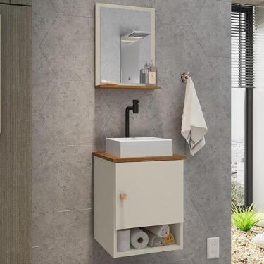 Imagem de Gabinete Banheiro Lima Tulipa Bco Torneira Valv Click Black - Loja Doc