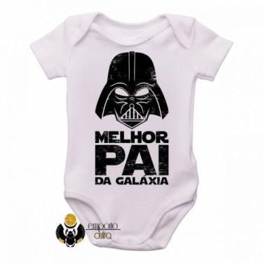 Imagem de body nenê criança roupa bebê Darth Vader melhor pai da galaxia - Empór