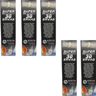 Imagem de Super Gel Desodorante Massageador Mary Life 30 Ervas Bisnaga 150g Kit 