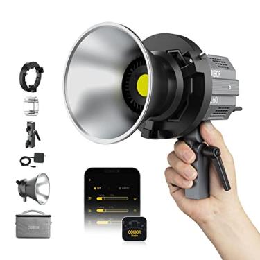 Imagem de COLBOR Luz de vídeo CL60 65W COB contínua vídeo luz LED 2700K-6500K CRI97 10 efeitos de iluminação candeeiro suporte Bowens Mount App Control para fotografia, luz LED contínua Studio