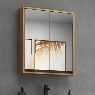 Imagem de Armário de Banheiro 60cm 02 Portas com Espelho Ref 651 Itapuã/Portoro