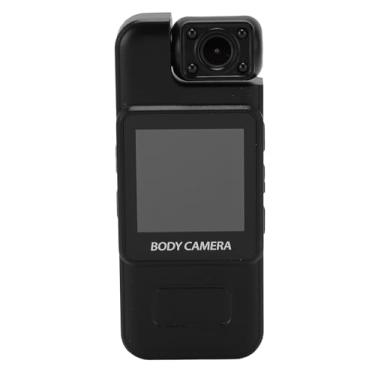 Imagem de Mini Câmera Corporal, Câmera 4K HD Vestível para Uso Corporal Com Lente Giratória de 180 °, Câmera Esportiva Infravermelha de Visão Noturna para Aplicação da Lei, Entrega Em
