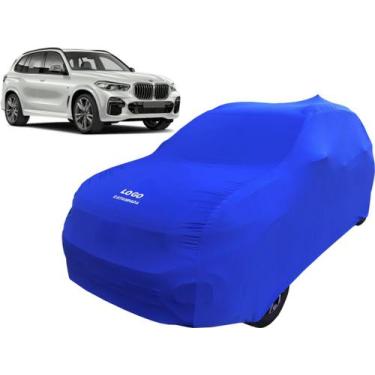 Imagem de Capa Automotiva Bmw X5 Tecido Helanca Cor Preta - Mz, Azul