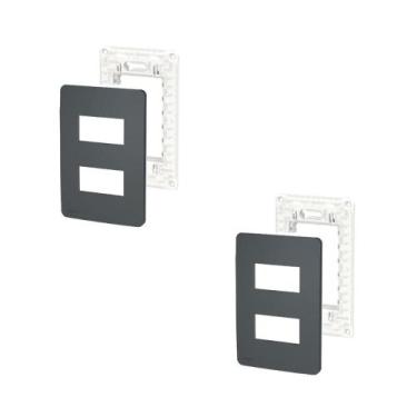 Imagem de 2 Placa/Espelho Stellar Black 4x2 S730121294 Orion Schneider