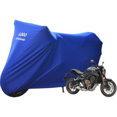 Imagem de Capa Cobrir Moto Honda CB 650 R De Tecido Lycra Helanca - Mz, Azul