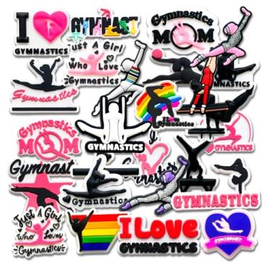 Imagem de Berloques de decoração de calçados esportivos para tamancos, softball, beisebol, basquete, vôlei, futebol, natação, hóquei, torcida, ginástica, balé, acessórios para adultos, Small, Cloreto de