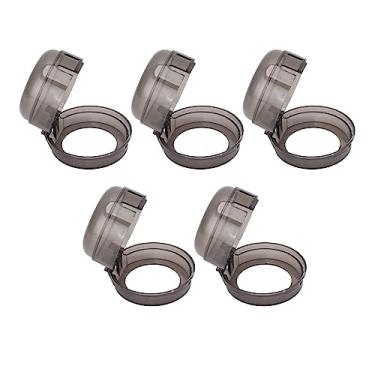 Imagem de Capa de Proteção para Botão de Fogão a Gás de Segurança Infantil, Resistência a Altas Temperaturas, à Prova de Crianças, Capa de Botão de Forno para Cozinha Doméstica (Preto