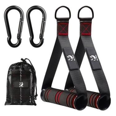 Imagem de Slim Panda Alças de exercício, alça de faixa de resistência, acessórios de alça resistente para máquina de cabos, academia doméstica para fitness, treino, exercícios de tríceps crossover