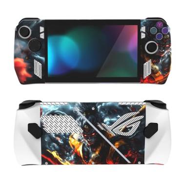 Imagem de PlayVital 2 conjuntos de adesivos protetores para ROG Ally, adesivos personalizados de vinil para console de jogos ROG Ally Handheld - Cloudstorm Wukong