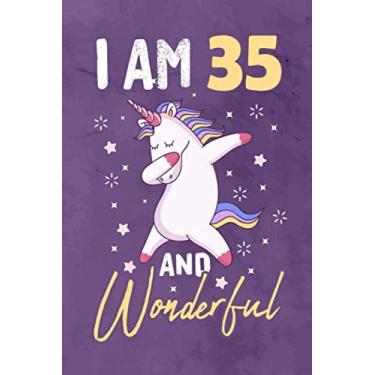 Imagem de I am 35 And Wonderful: Journal Notebook 119 Pages 6 x 9 for writing and drawing 35 Year Old Birthday Gift for Kids Boys Girls
