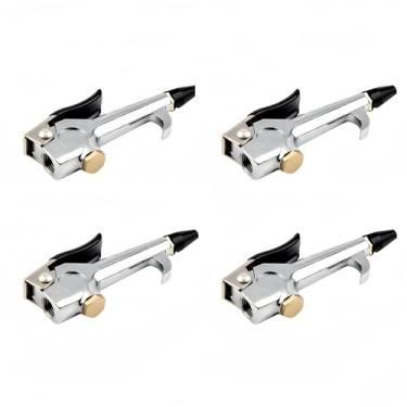 Imagem de Pistola de sopro de bocal de ar, pistola de sopro de ar estilo alavanca NPT de 1/10.2 cm, pistola de bocal de soprador de compressor de ar, ferramentas de limpeza de pó de ar com ponta removível para