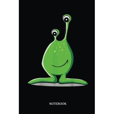 Imagem de Alien Notebook: Alien Cartoon | Alien Journal, Lined Journal Ufo, Ufo Journal, Lined Journal Alien, Size 6 X 9", 120 Pages.