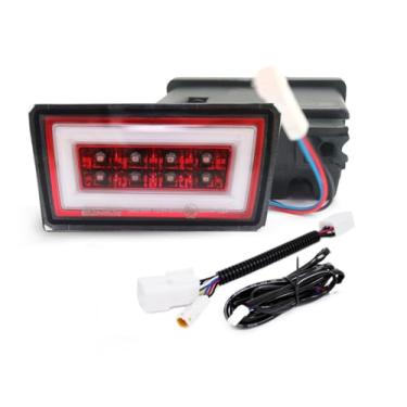 Imagem de GAZOZ PERFORMANCE Luz de freio traseiro PNP+LED para 2011+Subaru WRX STI XV W/DRL Barra branca - Lente vermelha F1