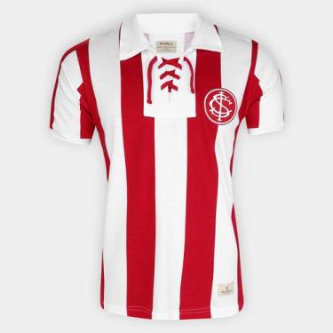 Imagem de Camiseta Internacional 1909 Masculina - RetrôMania, Vermelho, Branco, 