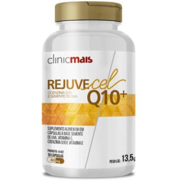 Imagem de REJUVECEL Q10 e Semente de Uva 30 Cápsulas - ClinicMais