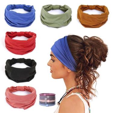 Imagem de Bandanas GILI para Mulheres - Faixas de Cabelo Elásticas, Macias e Ant