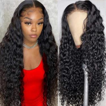 Imagem de Perucas Frontais de Renda Deep Wave - Cabelo Brasileiro CHEETAHBEAUTY