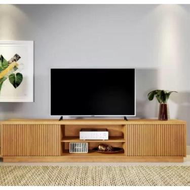 Imagem de Rack Para Tv Até 75\" 2 Portas 2 Nichos 2,20 Valencia Naturalle - Mavaular