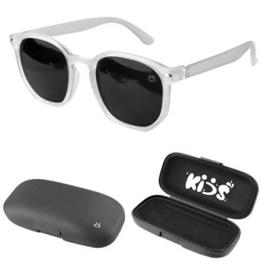 Imagem de Oculos Sol Infantil Retro Premium Proteção UV Vintage + Case resistent
