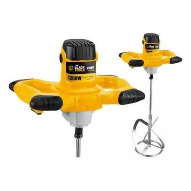 Imagem de Misturador Elétrico Argamassa Tinta 6 Velocidades 1200w 110v The Black