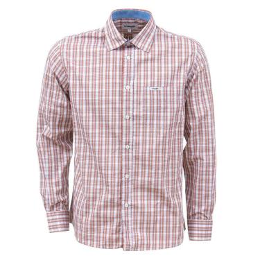 Imagem de Camisa Masculina Xadrez Marrom Manga Longa Wrangler 37815