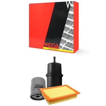 Imagem de Kit Troca de Filtros Fiat Uno Mille Fire 1.0 8V Flex 2006 a 2014 Wega