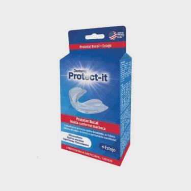 Imagem de Protetor bucal anti bruxismo protect it com estojo 1UN