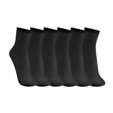 Imagem de Kit 6 Meias Soquete Trifil W06126, Preto, U