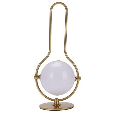 Imagem de Lâmpada de Mesa Sem Fio, Metal Recarregável 3 Colorido Escasso Lâmpada Portátil Portátil Modern Globe for Sala de Cabeceira Camping