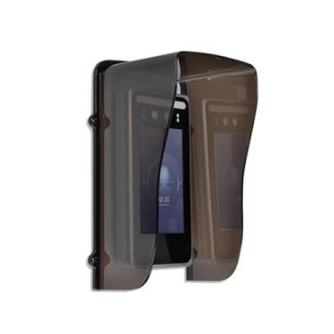 Imagem de dgyezhao Reconhecimento facial controle de acesso ao ar livre, capa de chuva grande de plástico à prova d'água, protetor de clima frio para acesso à porta/máquina de atendimento/campainha (cinza)