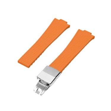 Imagem de Pulseiras de relógio – Pulseira de borracha de liberação rápida para Tissot PRX 35/40 mm Quartzo/Powermatic 80 versões automáticas, relógios para homens e mulheres, laranja