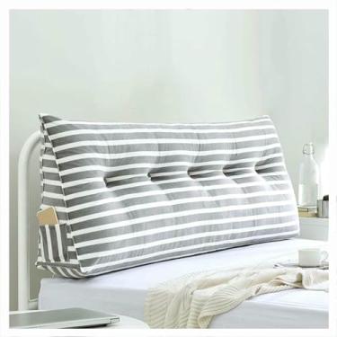 Imagem de LGEOELIAS Travesseiro de cunha de leitura para cabeceira, encosto triangular de cunha para cabeceira, elástico respirável, para hotéis, sofás-cama, tatami, sofás, cadeiras de balanço