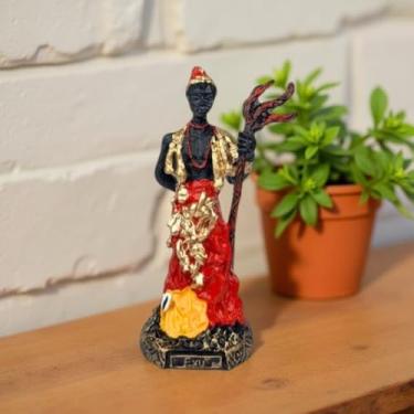 Imagem de imagem Exu tranca ruas umbanda candomblé resina 15 cm