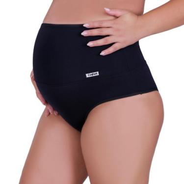 Imagem de Calcinha Gestante Cinta Cós Alto Modeladora Betina - NAKA MODAS, M, Pr