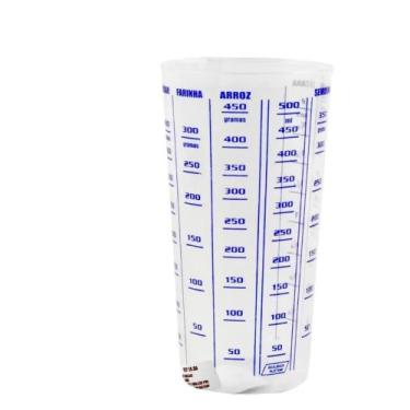 Imagem de Copo Graduado Dosador 500ml Mede Gramas Ml E Xicara (Transparente) - I