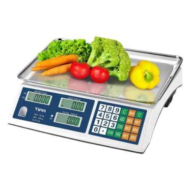 Imagem de Balança Comercial 40Kg Com Bateria Visor Que Acende Precisa - Dh