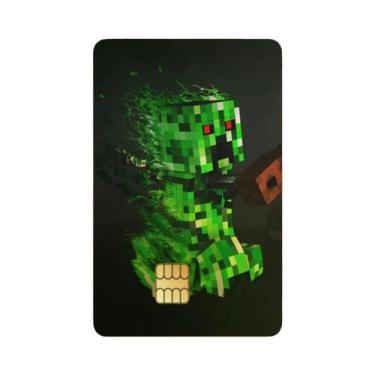 Imagem de Minecraft Adesivos 4 PCS Cartão De Débito De Crédito Capa De Pele Metr