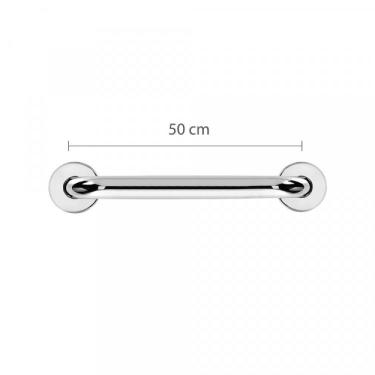 Imagem de Barra Apoio De 50 Cm Em Aço Inox ø7/8" 25mm Ba78/5 Cromado