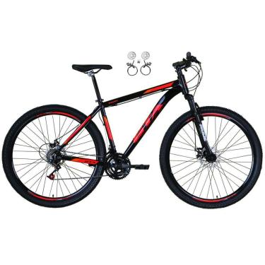 Imagem de Bicicleta Aro 29 Gta Start 21v Freio a Disco Hidráulico Alumínio Garfo Suspensão - Preto/Vermelho 